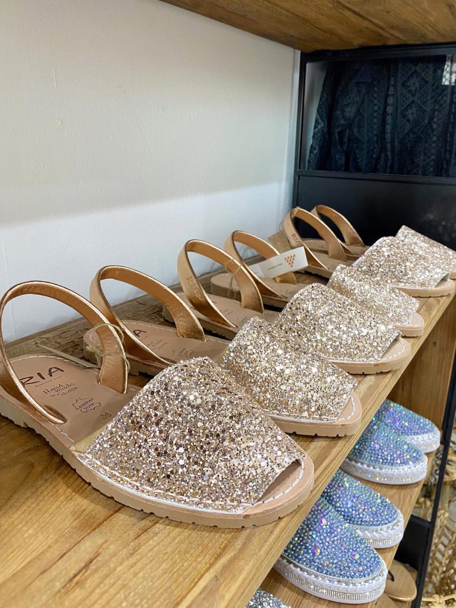 Ladies Rose Gold Sandals