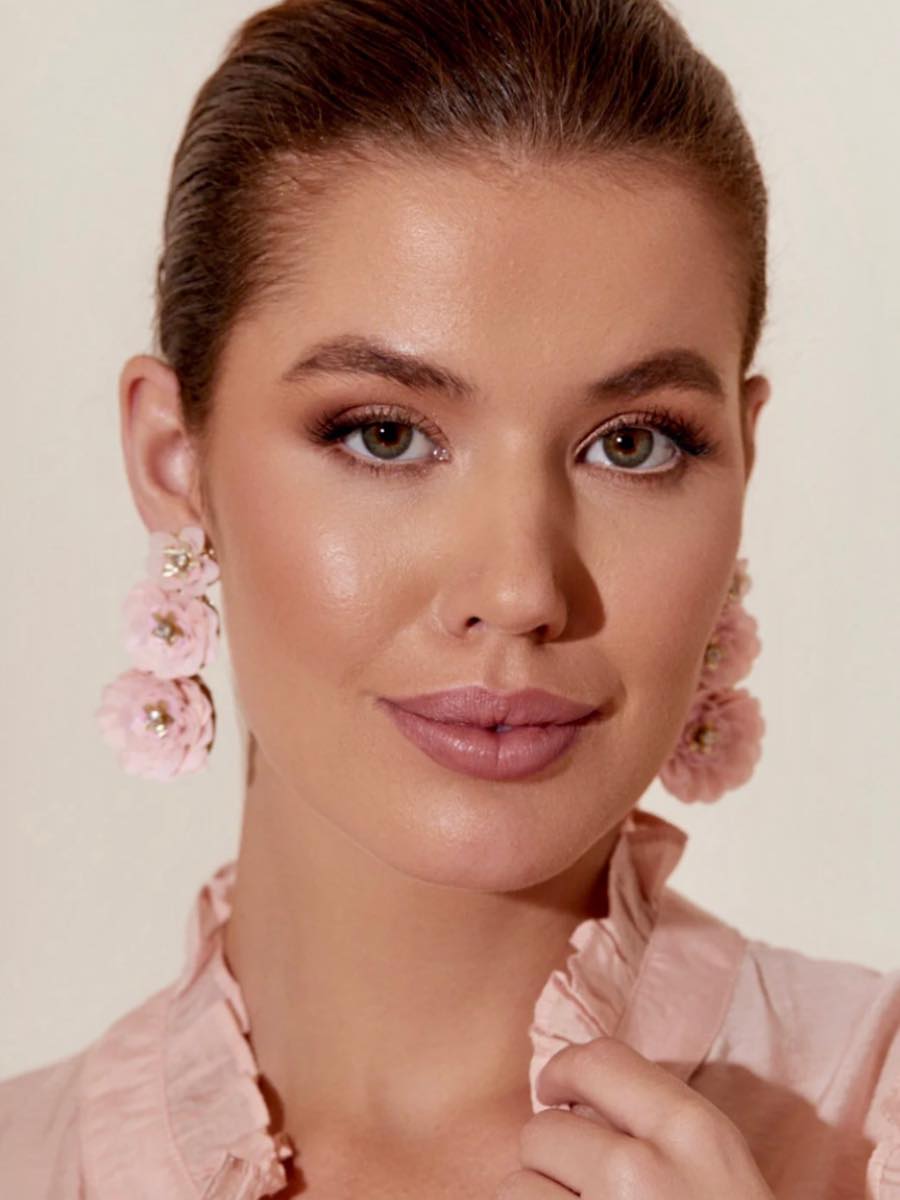 Sequin Floral Earrings