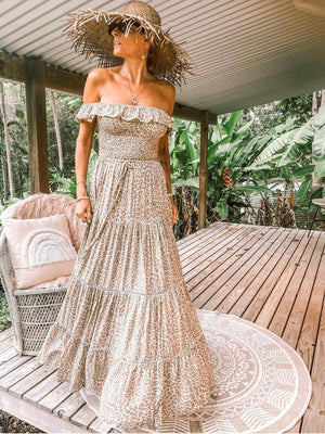 Leopard Sahara Aphrodite Maxi Dress