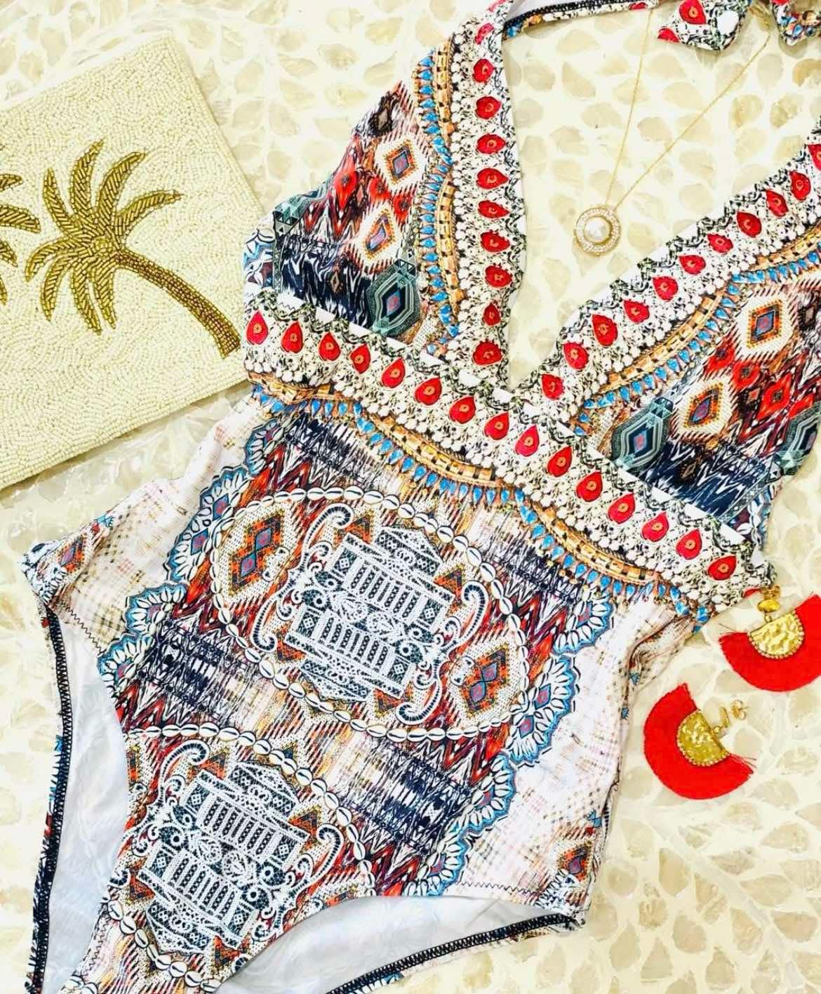 Bohemian Blissful Plunge One Piece