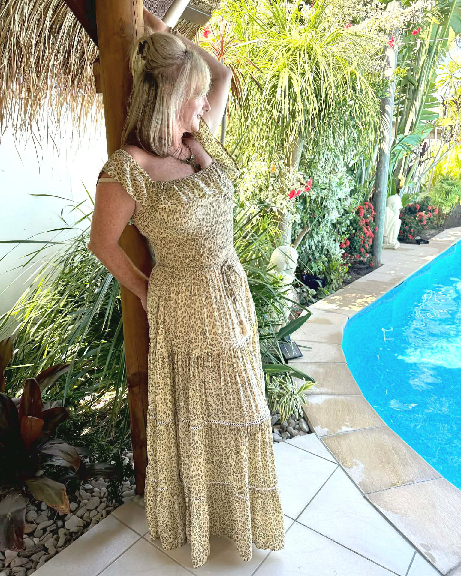 aphrodite maxi dress Leopard Sahara Aphrodite Maxi Dress | Dress